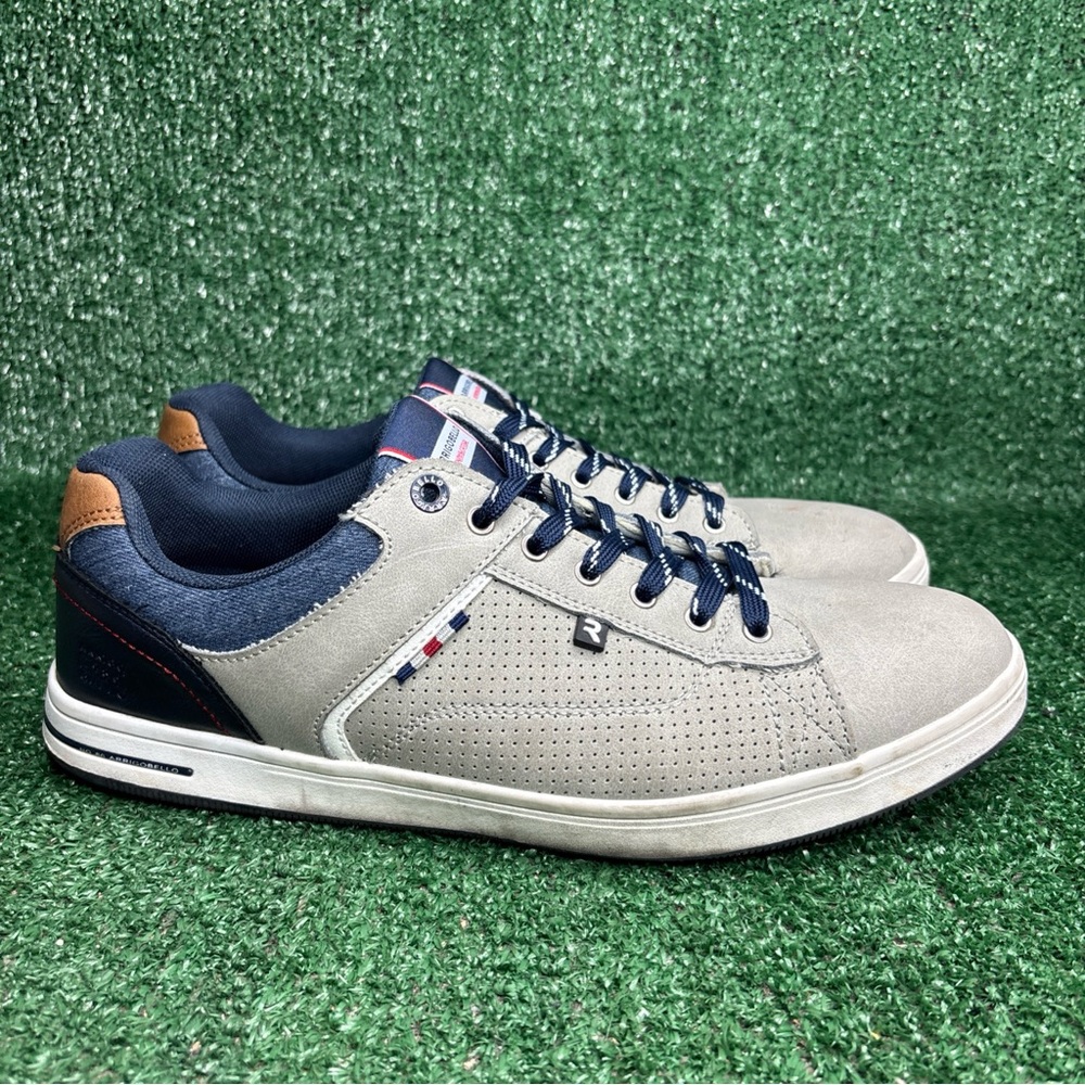 ARRIGO BELLO Denim & Casual Gray Blue Lace Up Mens Shoes Size 11.5